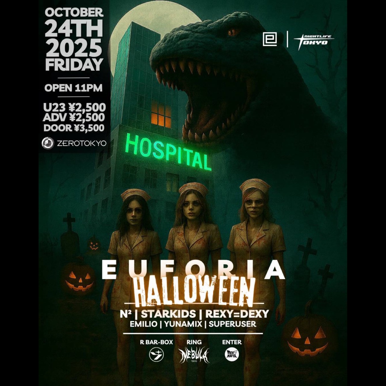 Euforia and NIGHTLIFE TOKYO Halloween Party